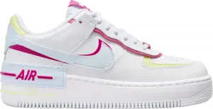Кроссовки Wmns Air Force 1 Shadow 'White Blue Tint Fireberry', белый