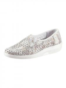 WITT WEIDEN Белые лоферы с цветочным принтом