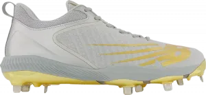 Бутсы New Balance FuelCell 4040 v6 'Trophy - Silver Gold', серебряный