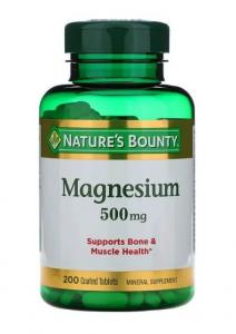 Магний 500 мг 200 таблеток покрытых оболочкой, Nature's Bounty