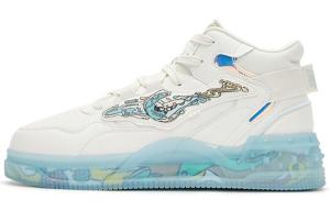 Кроссовки для скейтбординга Battery Panda мужские, среднего размера, цвет Oak Bud, белый/Phantom Blue Erke