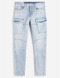 Джинсы H&M Slim Cargo, голубой