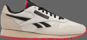 Кроссовки the money heist x classic leather 'dali mask' Reebok, белый