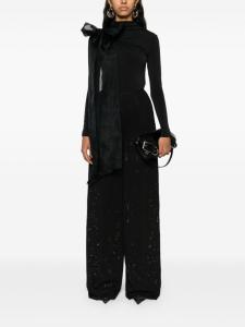 Atu Body Couture прямые брюки с цветочным узором, черный