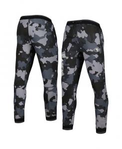Мужские и женские черные брюки для бега с камуфляжным принтом San Francisco 49ers The Wild Collective, черный