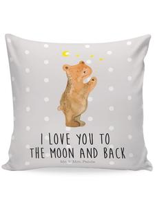 Подушка Mr. & Mrs. Panda, серый пастельный