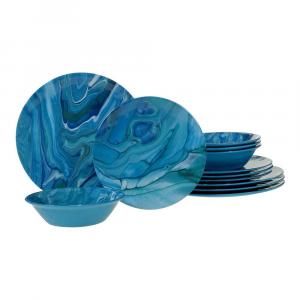 Сертифицированный международный набор столовой посуды с меламином, 12 предметов Certified International, мультиколор