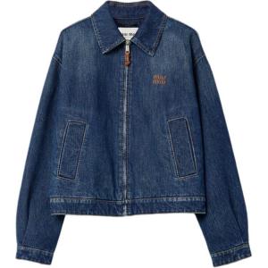 Джинсовая куртка в стиле trucker MIU MIU, синий