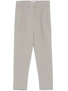 Креповые брюки Brunello Cucinelli, серый