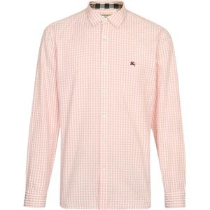 Burberry Рубашка мужская светло-розовая красная