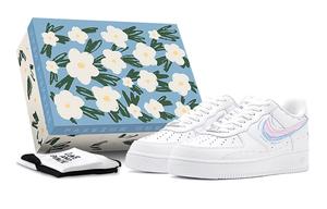 Женские кроссовки для скейтбординга Nike Air Force 1, Light Blue