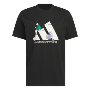 Adidas Графическая футболка с коротким рукавом Unisex Black