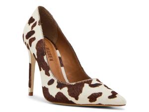 Туфли Steve Madden Noir Pump, Brown/White Cow Print Calf Hair Leather