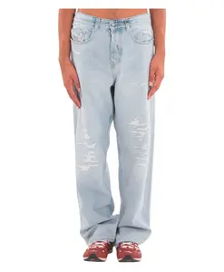 2001 d-macro рваные свободные джинсы Diesel, синий