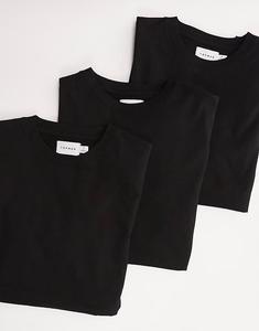 Topman 3 футболки обычного кроя черного цвета