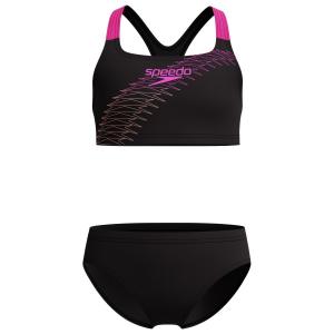 Детский комплект из 2 предметов с логотипом - бикини Speedo, розовый