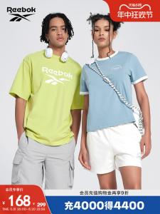 Футболка трикотажная женская Reebok Official с короткими рукавами, синий / фиолетовый