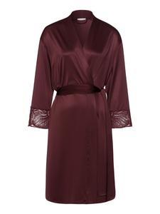 Короткий халат Hanro Lilith, бургундия