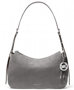 Сумка-трансформер Michael Kors Nolita Medium из нубука Michael Kors, Storm/Silver