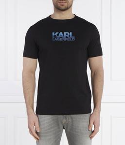 Футболка Karl Lagerfeld Regular Fit с логотипом, черный / синий