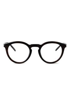 Saint Laurent Eyewear round-frame очки, коричневый