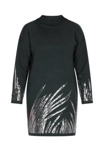 Вязаное платье faina, темно-зеленый