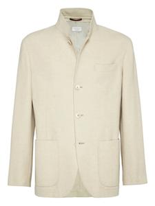 Кашемировый блейзер Brunello Cucinelli, нейтральный
