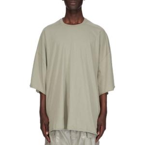 Футболка-оверсайз с круглым вырезом RICK OWENS, Celadon
