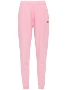 Maison Kitsuné спортивные брюки с аппликацией «Голова лисы», розовый