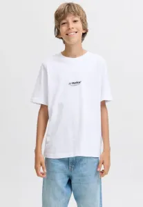Футболка jjesoho с круглым вырезом, базовая футболка noos. Jack & Jones Junior, White