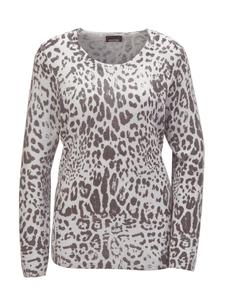 Тонкий вязаный свитер Goldner Sweater, серебряный