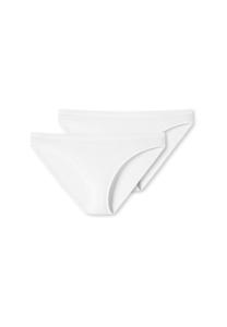 Мини-трусики, упаковка из 2 шт 95/5 органический SCHIESSER, белый