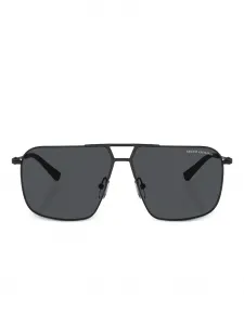 Солнцезащитные очки-пилоты Armani Exchange, черный