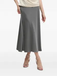 Юбка миди А-силуэта Sandro Ferrone, серый