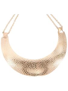 Adeliás Женское колье - цепочка-якорь из нержавеющей стали, 45 см, золото