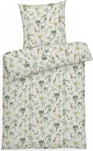Постельное белье из сатина Мако 135x200 с рисунком животных Песчаный ленивец, пододеяльник 135 x 200 из 100% хлопка Carpe Sonno