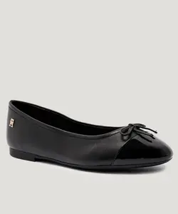 Кожаные балетки Tommy Hilfiger, черный