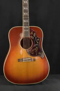 Gibson Murphy Lab 1960 Hummingbird с фиксированным бриджем, Heritage Cherry Sunburst, сильно состаренный