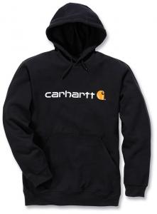 Толстовка Carhartt Signature Logo Midweight, черный