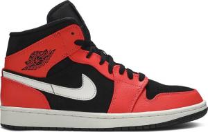 Кроссовки Air Jordan 1 Retro Mid Infrared 23, красный