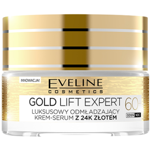 Eveline Cosmetics Gold Lift Expert омолаживающая крем-сыворотка для лица на день и ночь 60+, 50 мл