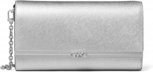 Мона Большой Восток/Запад Клатч MICHAEL Michael Kors, цвет Silver