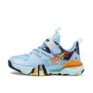 Детские баскетбольные кроссовки GS Low-top Big Wasp, голубой