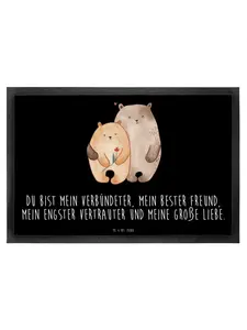 Коврик для ног Mr. & Mrs. Panda, черный