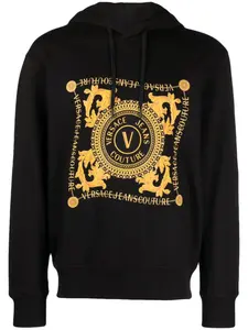 Худи с логотипом Versace Jeans Couture, черный