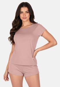 Пижамные брюки Vivisence Pyjama bottoms, Dark Pink/Mottled Pink