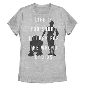 Футболка для юниоров Star Wars R2-D2 C-3PO Life's Too Short Star Wars