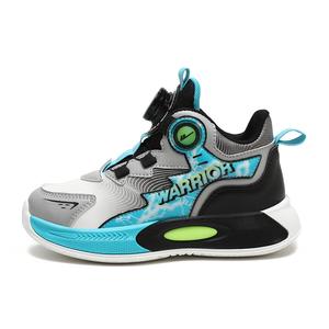 Детские баскетбольные кроссовки для детей WARRIOR, белый/синий/черный