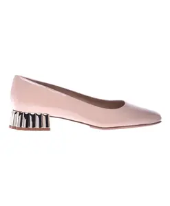 Туфли из лакированной кожи Baldinini, бежевый