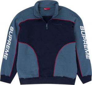 Толстовка Supreme Speedway Half Zip Sweatshirt 'Black', черный